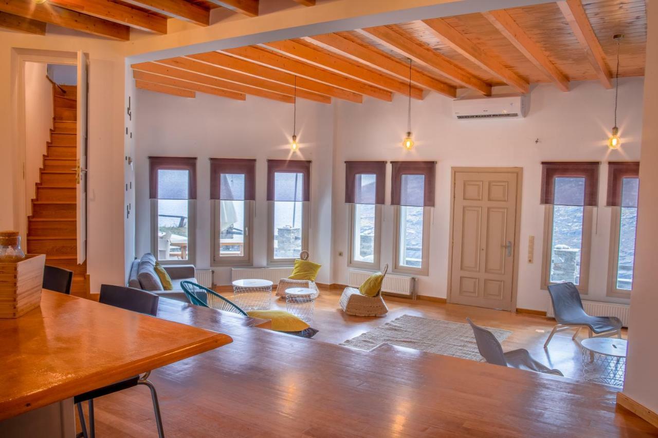 Anastasis Luxury Villa Andros With Heated Pool Sineti Eksteriør bilde