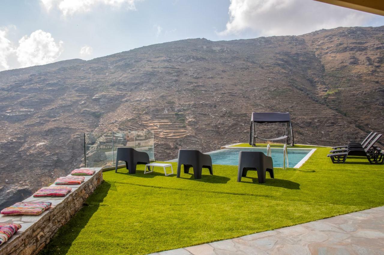 Anastasis Luxury Villa Andros With Heated Pool Sineti Eksteriør bilde