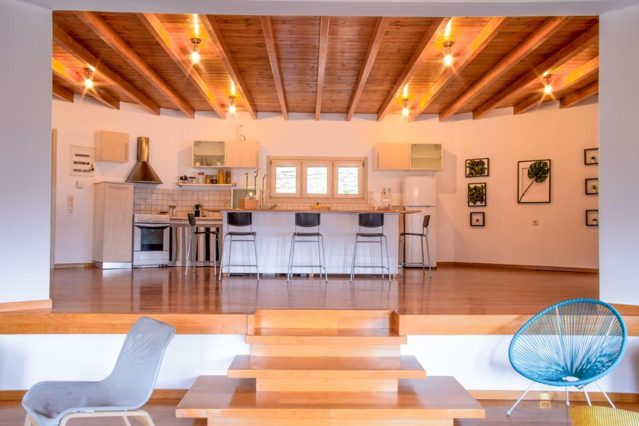 Anastasis Luxury Villa Andros With Heated Pool Sineti Eksteriør bilde