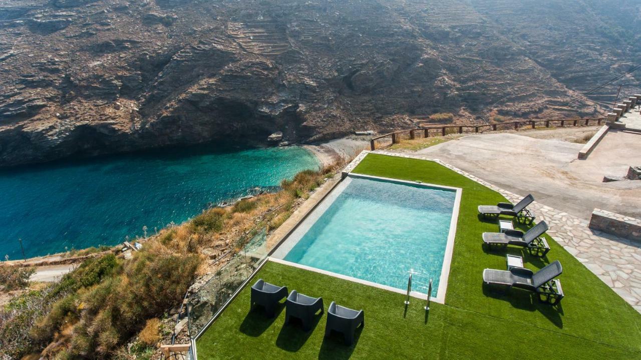 Anastasis Luxury Villa Andros With Heated Pool Sineti Eksteriør bilde