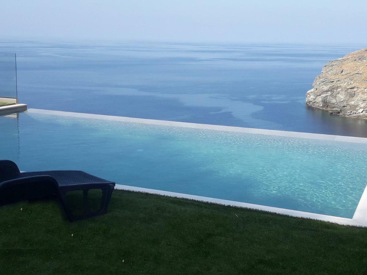 Anastasis Luxury Villa Andros With Heated Pool Sineti Eksteriør bilde